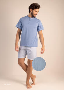 PIGIAMA UOMO MEZZA MANICA PANTALONCINO 