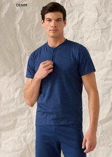 PIGIAMA UOMO MEZZA MANICA PANTALONCINO 