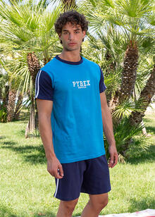 PIGIAMA UOMO MEZZA MANICA PANTALONCINO 