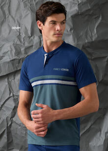 PIGIAMA UOMO MEZZA MANICA PANTALONCINO ENRICO COVERI 