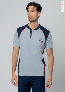 PIGIAMA UOMO MEZZA MANICA PANTALONCINO LOTTO 