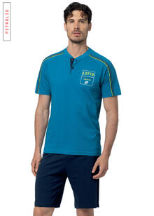 PIGIAMA UOMO MEZZA MANICA PANTALONCINO LOTTO 