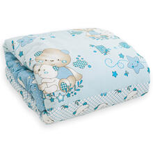 PIUMONE LETTINO STAMPATO CON DENTRO TRAPUNTINO CM 110X140 