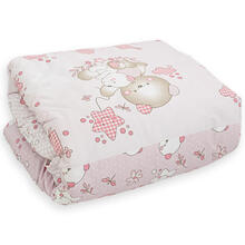 PIUMONE LETTINO STAMPATO CON DENTRO TRAPUNTINO CM 110X140 