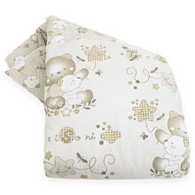 PIUMONE LETTINO STAMPATO CON DENTRO TRAPUNTINO CM 110X140 