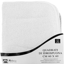 6 QUADRATI IN SPUGNA IDROFILA BORDO BIANCO 52X52 CM 