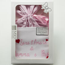 SACCHETTO NASCITA AMORE DI MAMMA E PAPA' 