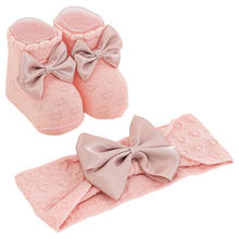 SCARPETTA + FASCETTA NEONATA 