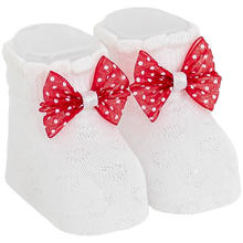 SCARPETTA + FASCETTA NEONATA IN FILO DI COTONE 