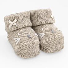 SCARPINA NEONATA MISTO LANA 