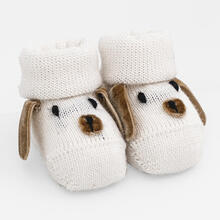 SCARPINA NEONATO MISTO LANA 