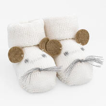 SCARPINA NEONATO MISTO LANA 