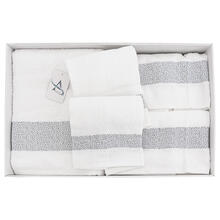 SET 5 PEZZI SPUGNA CON 1 TELO + 2 ASCIUGAMANI + 2 OSPITI 