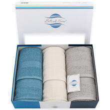 SET 6 ASCIUGAMANI 3+3 IN SPUGNA DI COTONE 420 GRAMMI MQ 