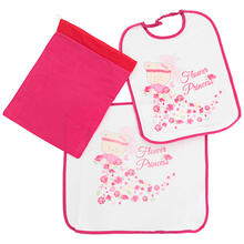 SET ASILO BAVETTA+TOVAGLIETTA+ SACCHETTO 