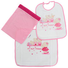 SET ASILO BAVETTA+TOVAGLIETTA+ SACCHETTO 