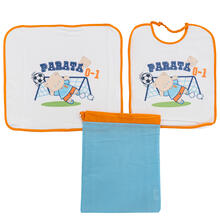 SET ASILO BAVETTA+TOVAGLIETTA+ SACCHETTO 
