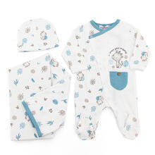 SET CORREDINO PRIMA NASCITA 3 PEZZI IN CALDO COTONE 