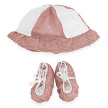 MINISET NEONATA CON COPRIFASCE CAPPELLINO E SCARPETTE 