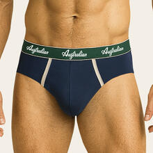 SLIP UOMO COTONE ELASTICIZZATO CON PROFILI IN CONTRASTO 