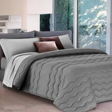 TRAPUNTA 2 PIAZZE BICOLOR MICROFIBRA CM 270X260 