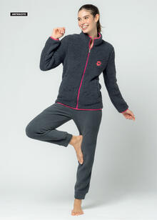 TUTA DONNA CASACCA IN SHERPA PANTALONE IN PILE 