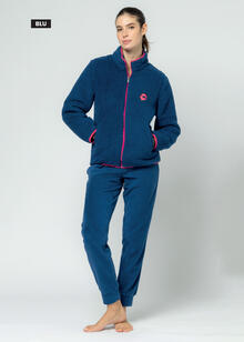 TUTA DONNA CASACCA IN SHERPA PANTALONE IN PILE 