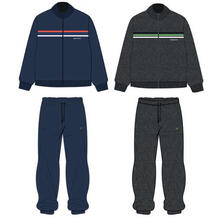 TUTA IN FELPA A COLLO ALTO E FULL ZIP CON POLSINI 