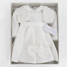 VESTINA BATTESIMALE INVERNALE CON PELLICCIOTTO E FASCETTA 