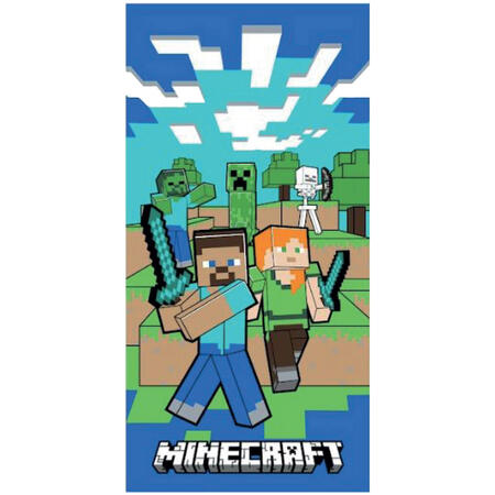 telo-mare-spugna-di-cotone-cm-70x140-minecraft