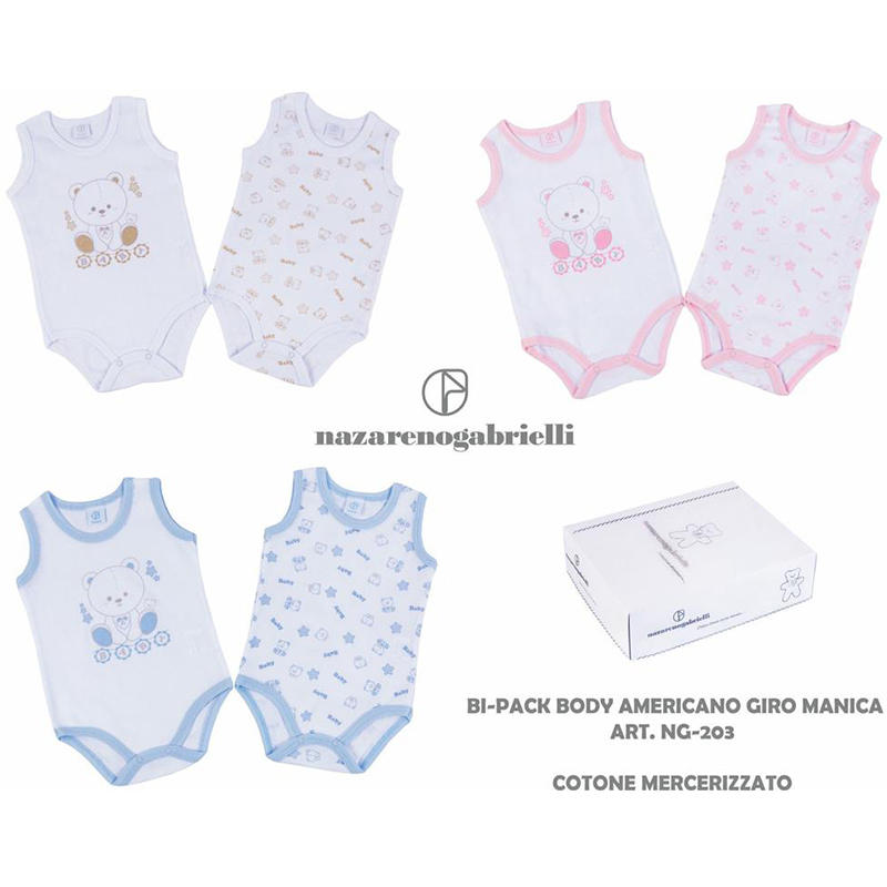 BODY NEONATO SPALLA LARGA IN CONFEZIONE DA 6 PEZZI Gruppo Maccarrone Ingrosso Abbilgiamento e Biancheria