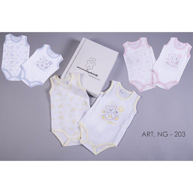 BODY NEONATO SPALLA LARGA IN CONFEZIONE DA 6 PEZZI Gruppo Maccarrone Ingrosso Abbilgiamento e Biancheria