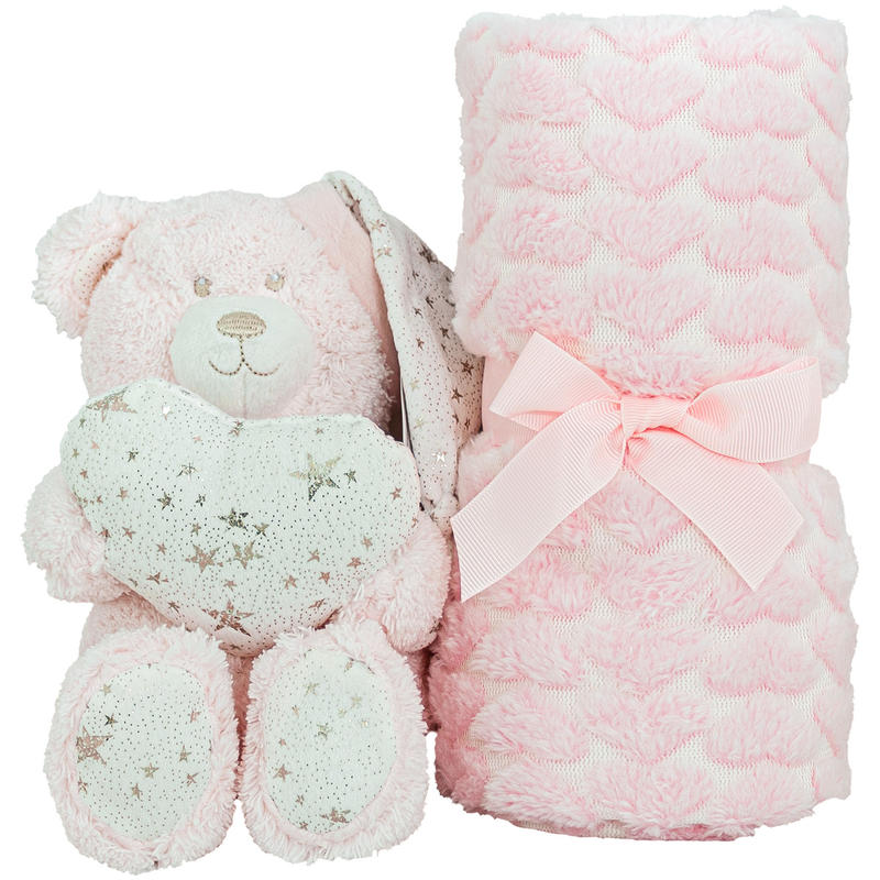 COPERTA CULLA PILE CON PUPAZZO Gruppo Maccarrone Ingrosso Abbilgiamento e Biancheria