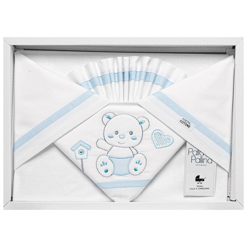 LENZUOLO 3 PZ CULLA RICAMATO Gruppo Maccarrone Ingrosso Abbilgiamento e Biancheria