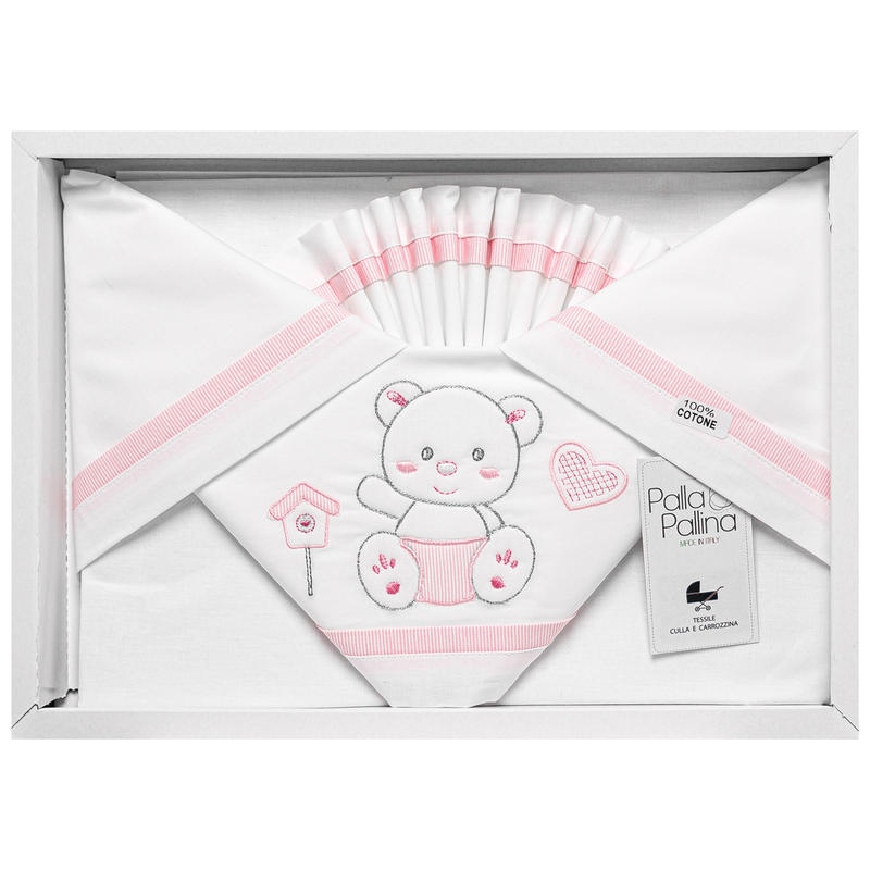 LENZUOLO 3 PZ CULLA RICAMATO Gruppo Maccarrone Ingrosso Abbilgiamento e Biancheria