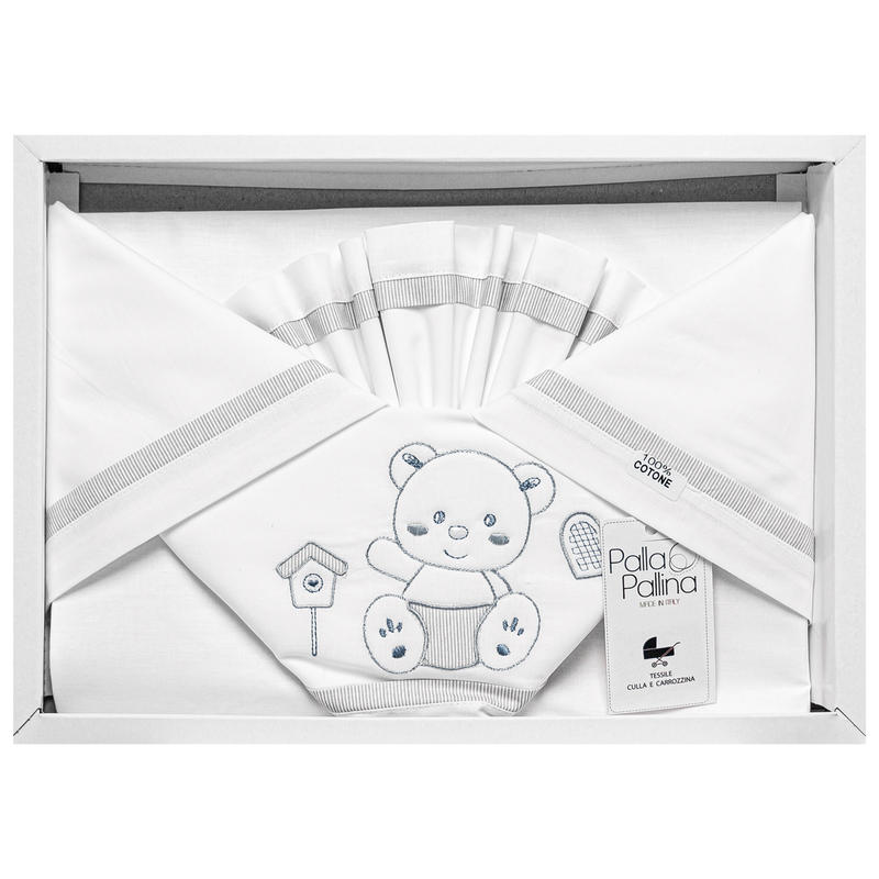 LENZUOLO 3 PZ CULLA RICAMATO Gruppo Maccarrone Ingrosso Abbilgiamento e Biancheria