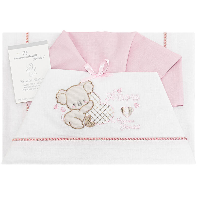 LENZUOLO 3 PZ LETTINO RICAMATO Gruppo Maccarrone Ingrosso Abbilgiamento e Biancheria