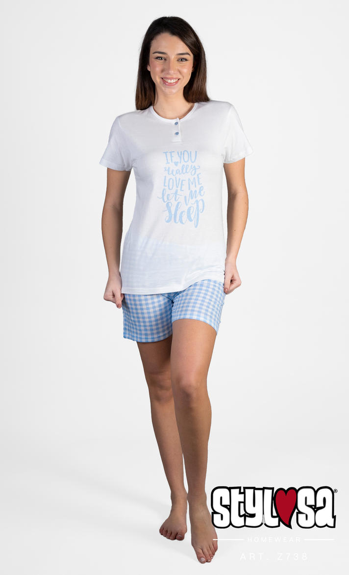 PIGIAMA DONNA MEZZA MANICA PANTALONCINO Gruppo Maccarrone Ingrosso Abbilgiamento e Biancheria